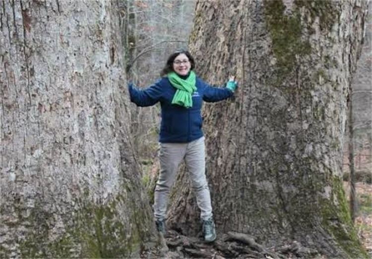 Cynthia Daniel in the woods