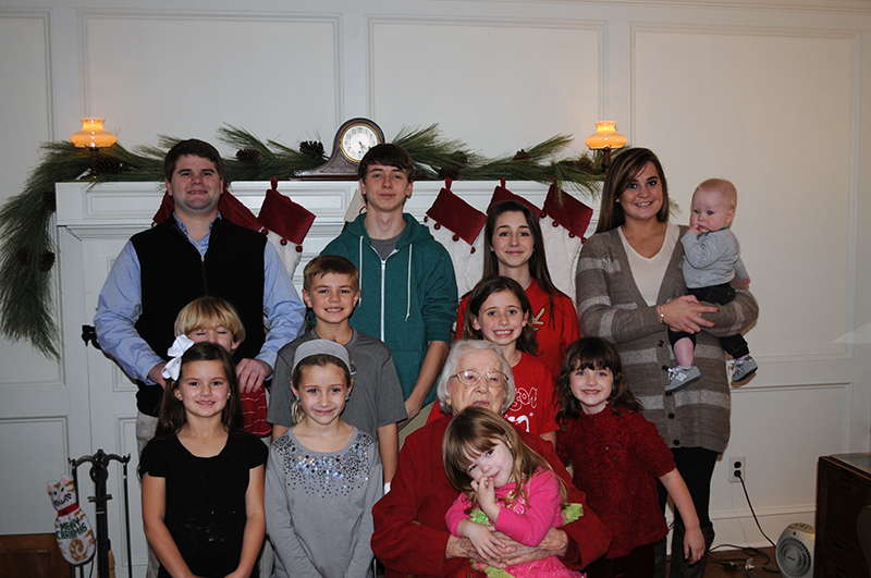 Valda Bevin and her family